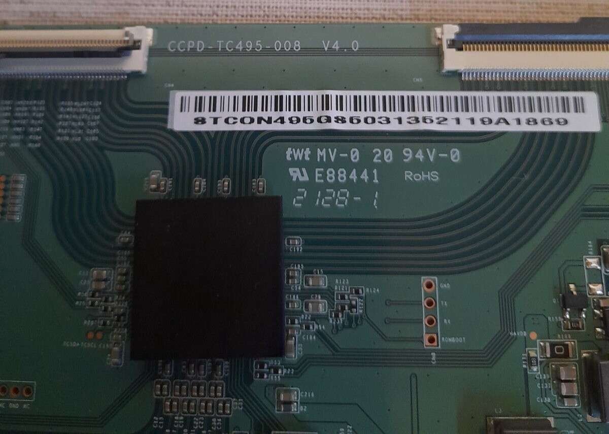 TOSHIBA 50UK3163DB T-CON BOARD CCPD-TC495-008 V4.0 - Image 2