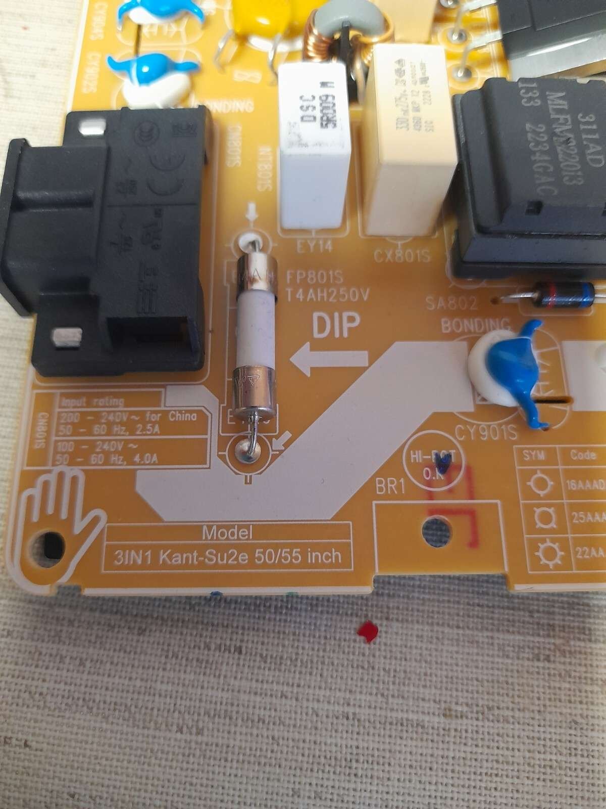 SAMSUNG UE55AU7100K POWER SUPLPLY BOARD KANT-SU2E 50/55 INCH - Image 2