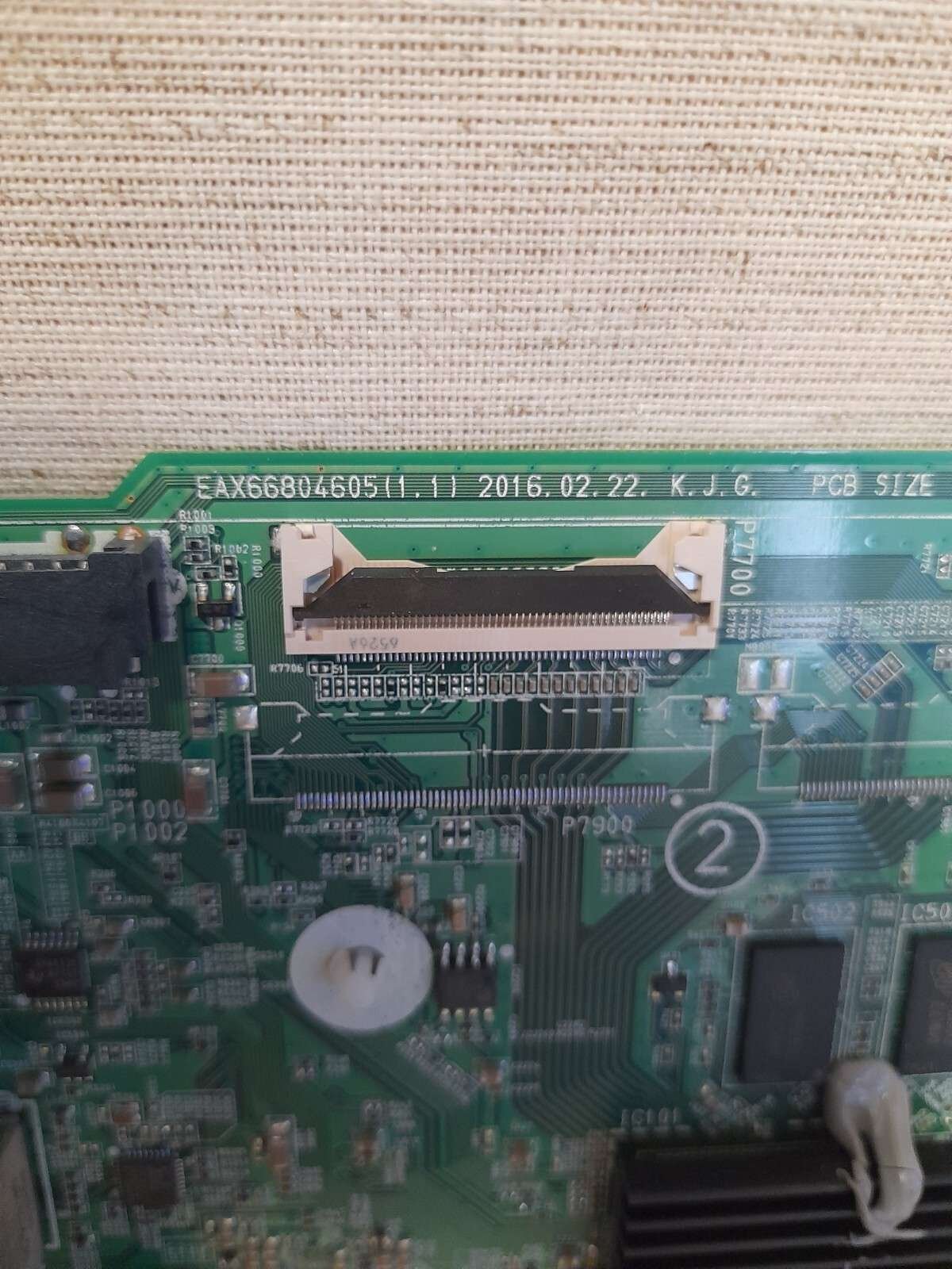LG 55UH650V MAIN BOARD EAX66804605(1.0) - Image 2