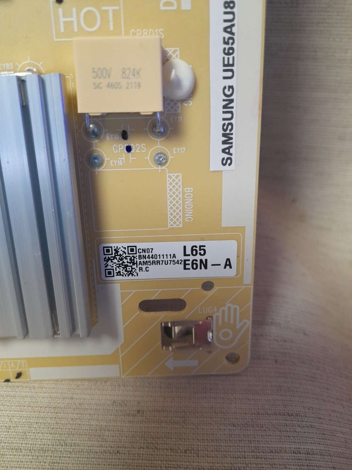 SAMSUNG UE65AU8000KXXU POWER SUPPLY BOARD BN44-01111A - Image 2