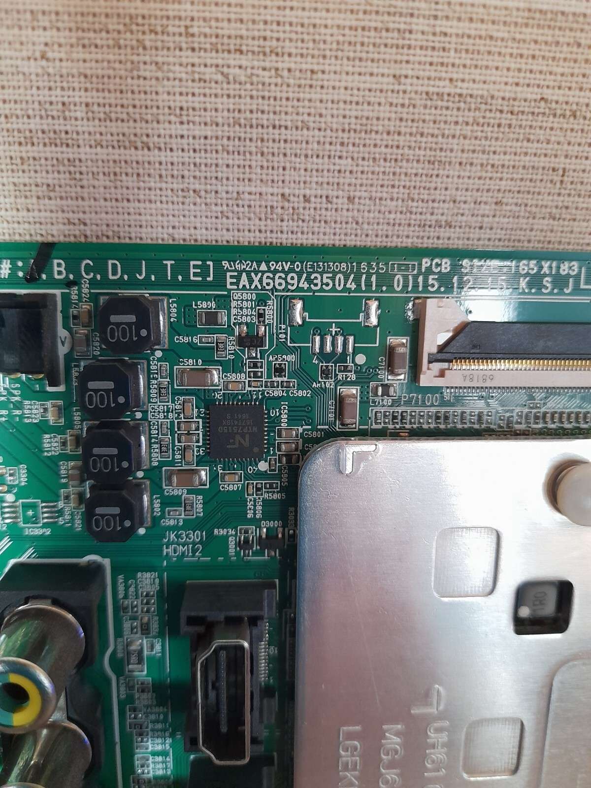 LG 43UH620V MAIN BOARD EAX66943504(1.0) - Image 2