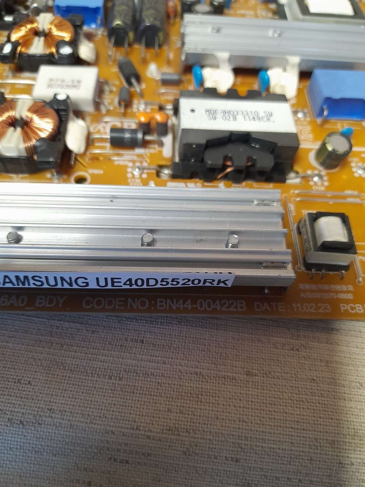 SAMSUNG UE40D5520RK POWER SUPPLY BOARD BN44-00422B REV 1.2 - Image 2