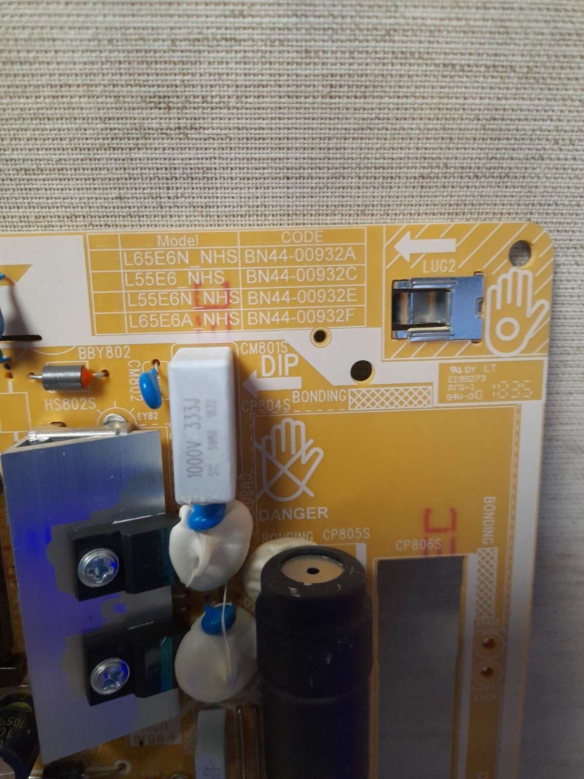 SAMSUNG UE55NU7372U POWER SUPPLY BOARD BN44-00932C - Image 2