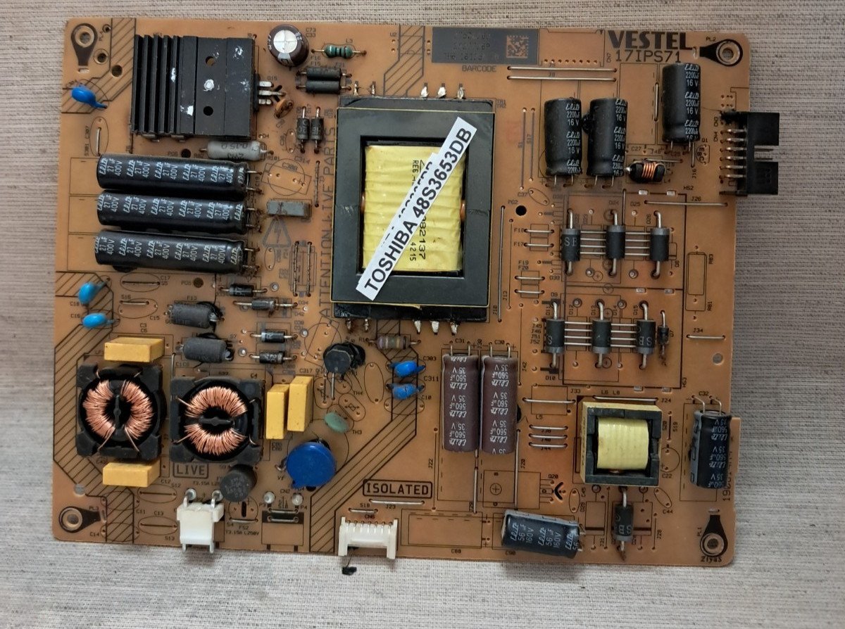 TOSHIBA 48S3653DB POWER SUPPLY BOARD 17IPS71