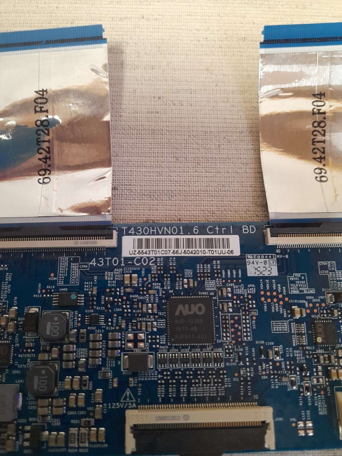 SAMSUNG UE43J5500AK T-CON BOARD T430HVN01.6 - Image 2