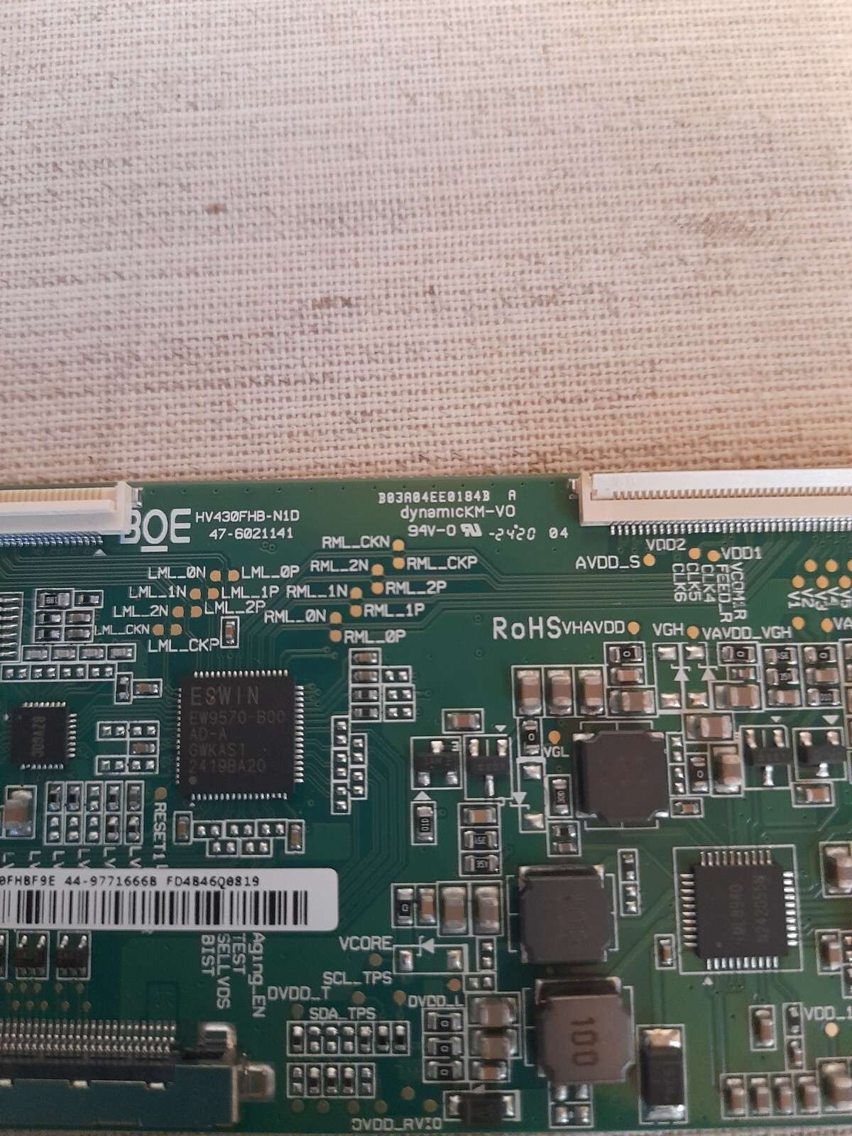 LG 43LQ60006LA T-CON BOARD HV430FHB-N1D - Image 2