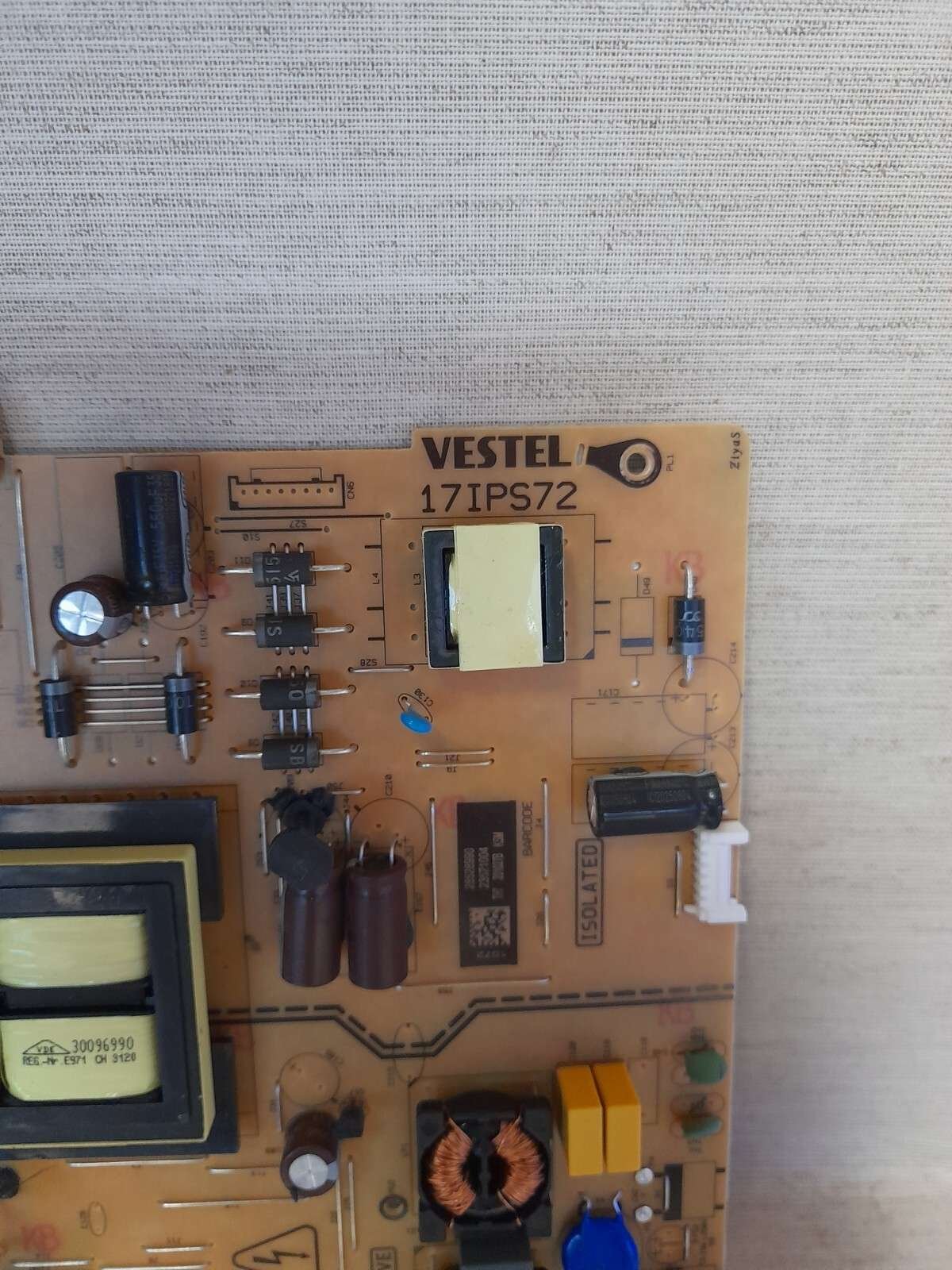 JVC LT-50CF890 POWER SUPPLY BOARD 17IPS72 - Image 2