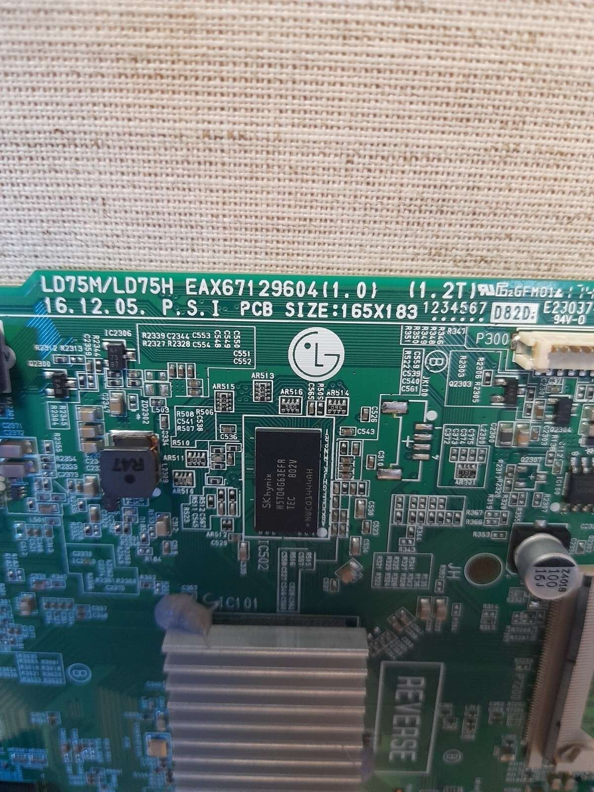 LG 43LJ624V MAIN BOARD EAX67129604 (1.0) - Image 2