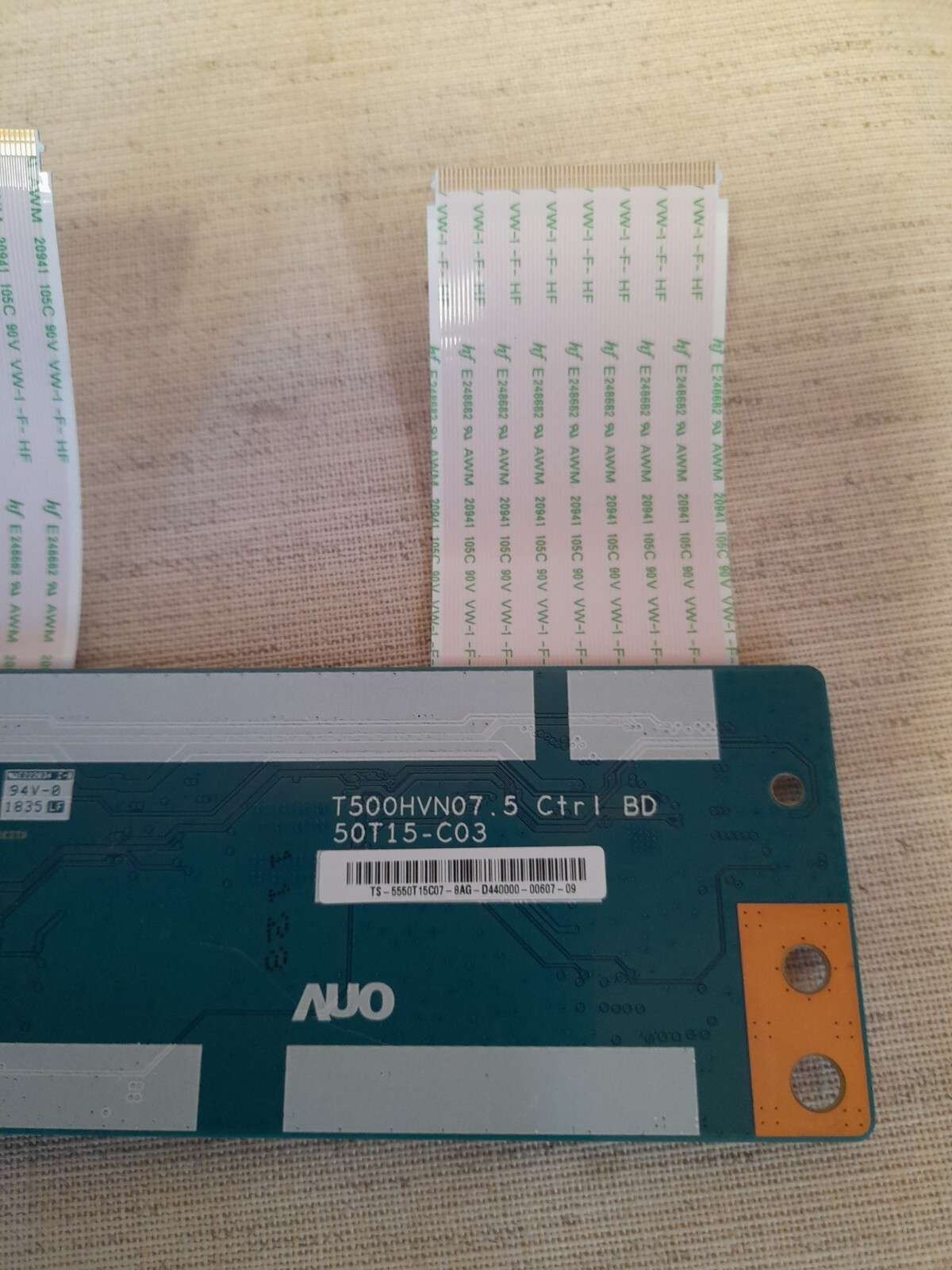 HITACHI 50HB26T72U A T-CON BOARD T500HVN07.5 50T15-C03 - Image 2