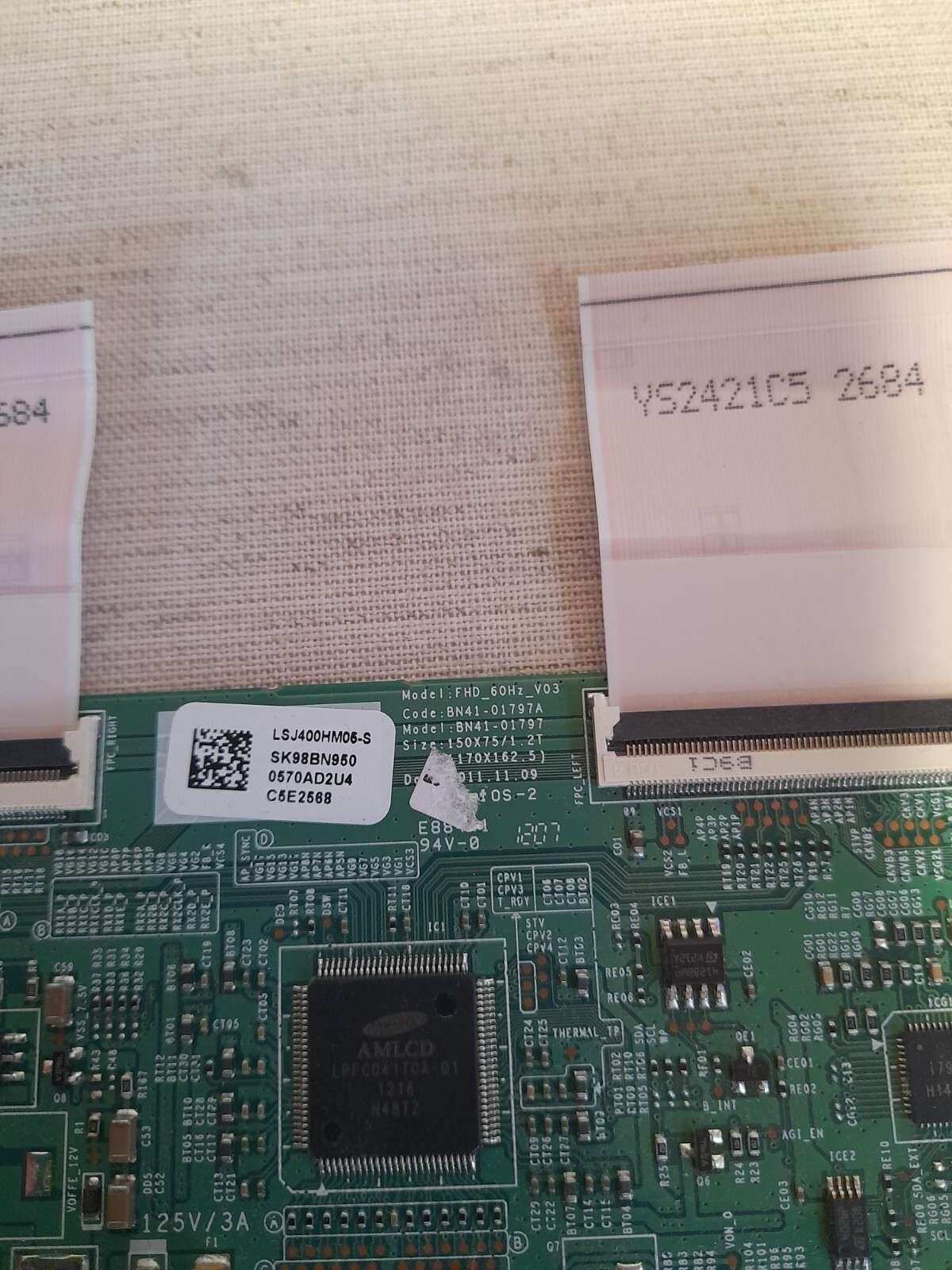 SAMSUNG LH40MEB T-CON BOARD BN41-01797A - Image 3