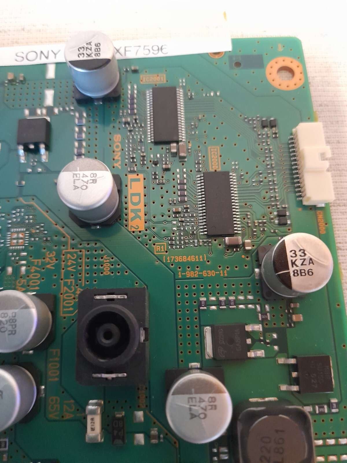 SONY KD-49XF7596 INVERTER BOARD 1-982-630-11 - Image 2